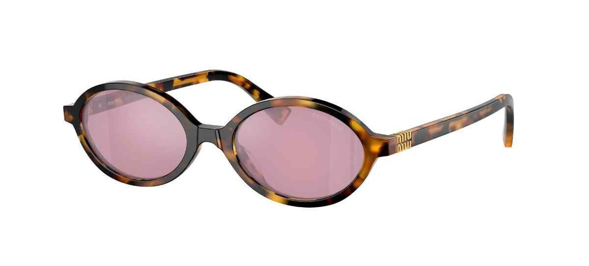 Miu Miu Feminini Ochelari de soare cu Maro Tortoise Cadru și Roz