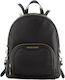 Leather Women's Bag Backpack Black