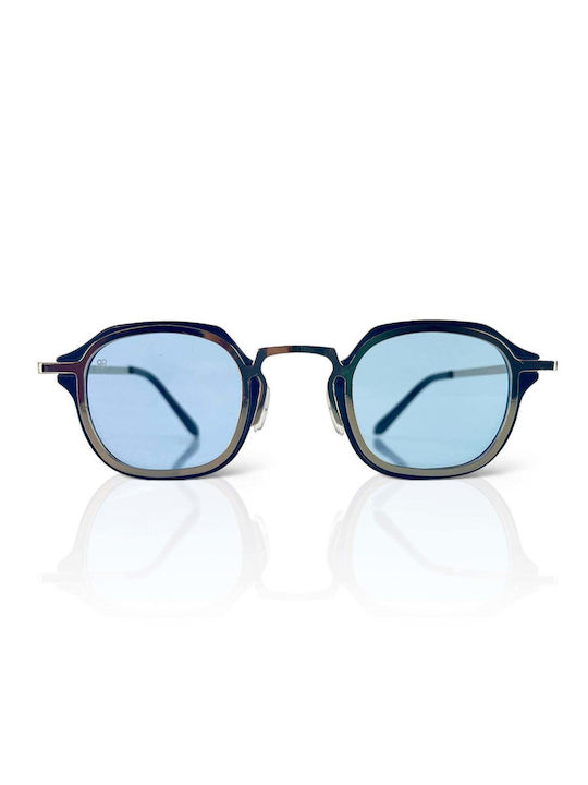 Red Raven Sunglasses with Blue Frame and Blue Lens RAVEN--47514204930382