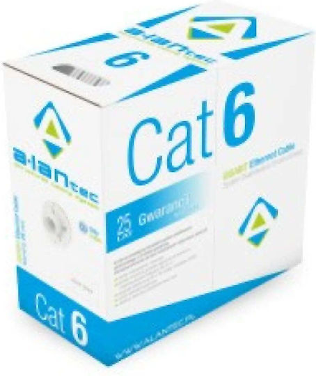A-LAN U/UTP Cat.6 (Gigabit) Network Cable Ethernet Without Connectors 305m Gray