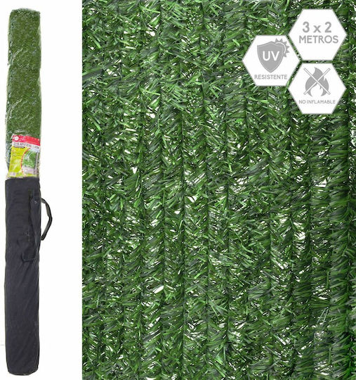 BigBuy Panou artificial de frunziș 3x2m