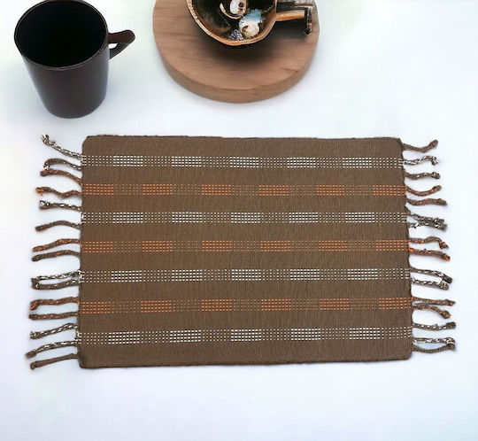 Linea Home Σουπλά Υφασμάτινο Καφέ 33x48cm Linea Home Σουπλά Υφασμάτινο Καφέ 33x48cm