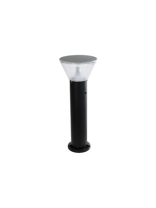 GloboStar Lampa de podea Post mic pentru exterior cu Bianco reglabil lumini IP65 pentru soclu E27 Negru