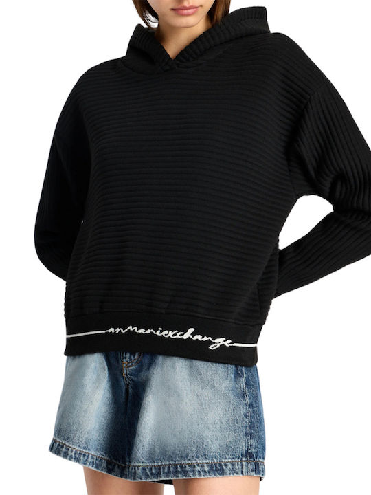 Women's Sweatshirt Hooded Black