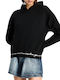 Women's Sweatshirt Hooded Black