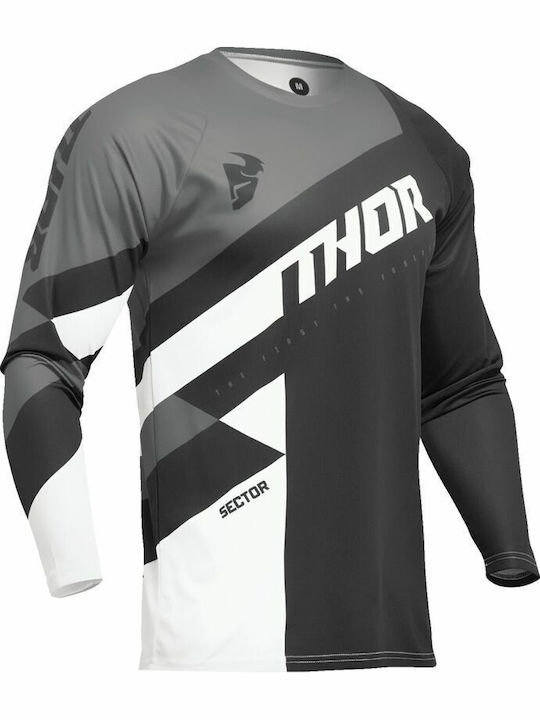 Thor Copii Tricou Motocross Mânecă lungă Gri Culoare