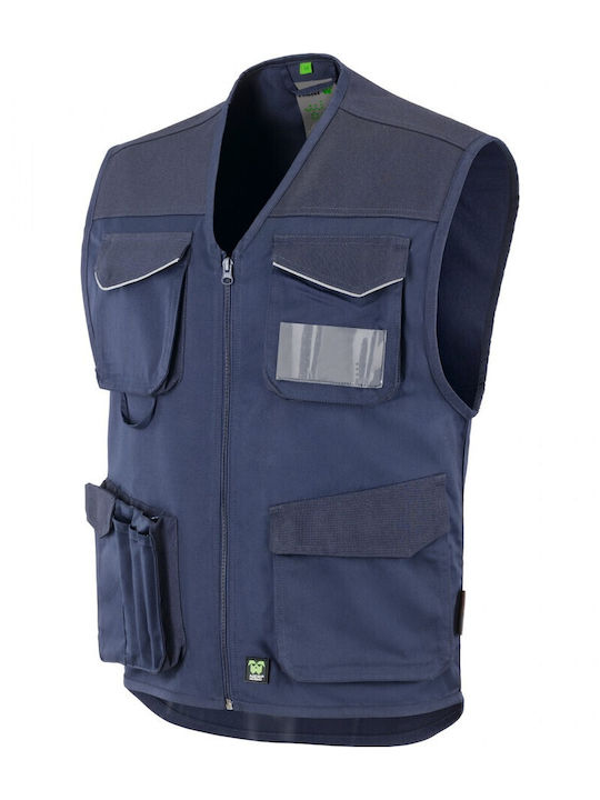 Neri Men's Safety Vest Blue