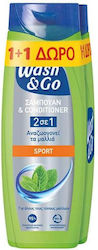 Wash & Go Sport Shampoos 2x360ml