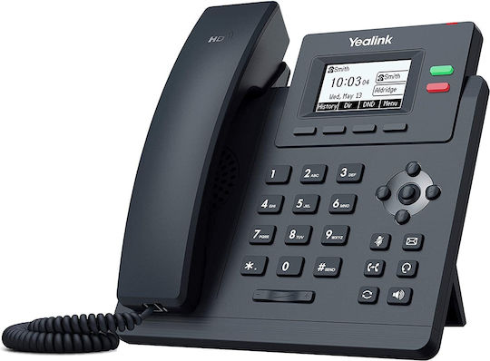 Yealink SIP- T31W С кабел Телефон IP 2 линии Черен