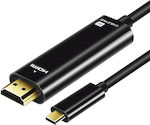 Cabletime Кабел HDMI мъжки - HDMI мъжки 0.9м Черно