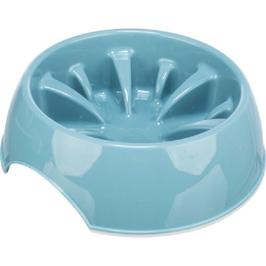 Trixie Kunststoff Schalen Futter Langsame Fütterung für Hund & Katze 800ml 20cm in Blau Farbe