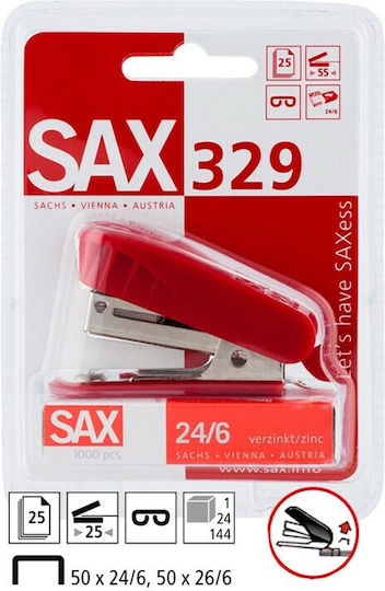 Sax Mini Συρραπτικό Χειρός Κόκκινο