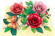 Greeting Card Easter 18.5x14cm in Pink Color