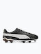 King Match Fg/Ag FG/AG Kids Soccer Cleats & Shoes with Molded Outsole Black