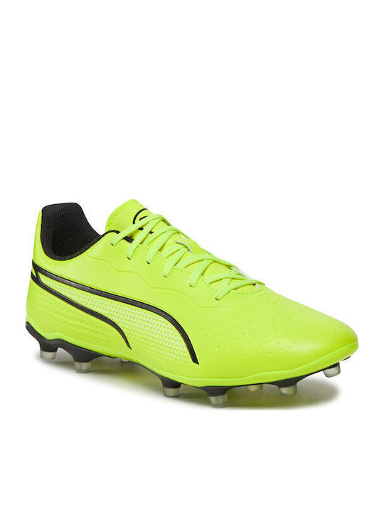 PUMA King Match Fußballschuhe mit Stollen Gelb