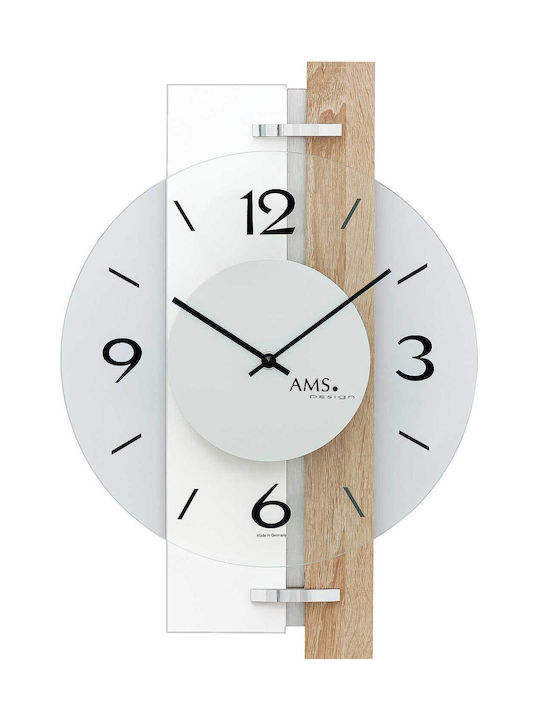 AMS 3D Wall Clock Transparent