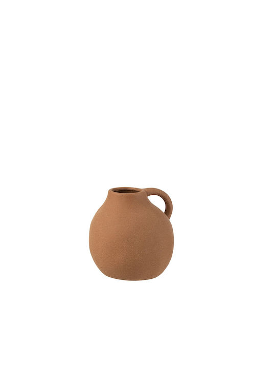 Decorative Vase Ceramic Brown 15x14.5x15cm 1pcs