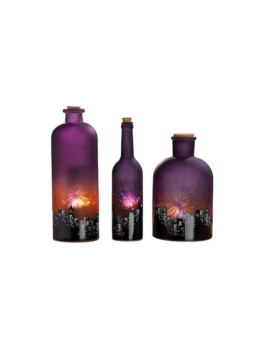 ArteLibre Decorative Lamp Bottle Multicolour