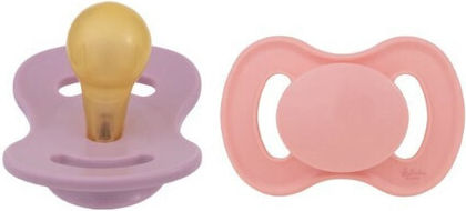 Lullaby Planet Pacifiers Rubber Pink Coral & Lavender Breeze for 6+ months 2pcs