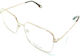 Paul Frank Weiblich Metallisch Brillenrahmen Gold 8196 3340