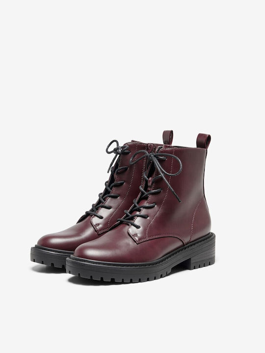 Only Women's Ankle Boots Burgundy