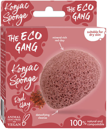 The Eco Gang Konjac Sponge Red Clay Konjac Sponges Facial Cleansing