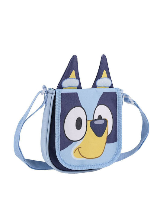 Bluey Παιδική Τσάντα Ώμου Μπλε 14x5x14εκ.
