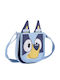 Bluey Παιδική Τσάντα Ώμου Μπλε 14x5x14εκ.