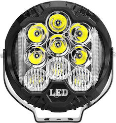 Roundς Headlights Car LED Universal with White Lighting 1pcs