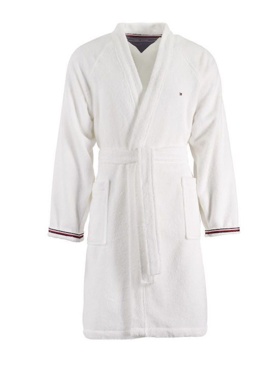 Tommy Hilfiger Legend Μπουρνούζι με Γιακά Λευκό (white)