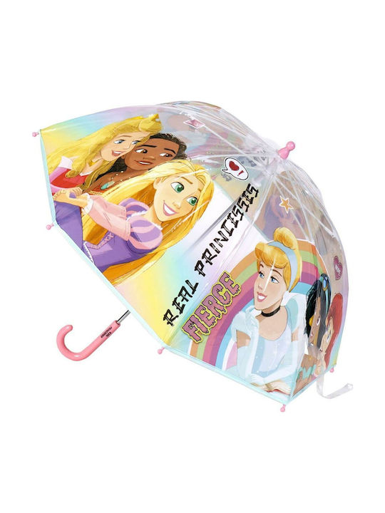 Disney Kinder Regenschirm Gebogener Handgriff Princess Bunt mit Durchmesser 71cm.