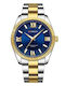 Curren Herrenuhr 42mm Batterie mit Gold Rostfreien Stahlarmband