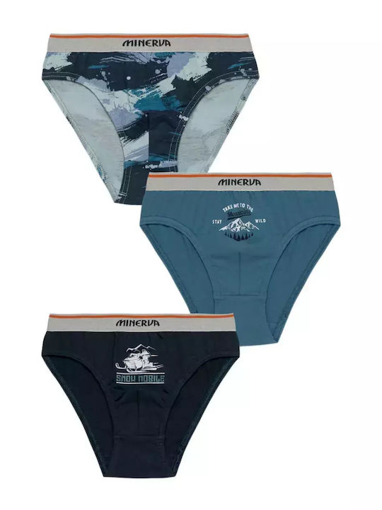 Minerva Kids' Set with Briefs Blue 3pcs