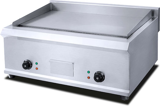 Galore Electric Commercial Flat Top Griddle Chrome Plate 76x60x36cm 6kW with Flat Grill Plate