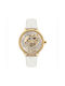 Police Watch with Gold Leather Strap