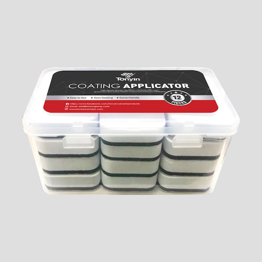 Tonyin Ceramic Coating Sponge – Σφουγγάρια Κεραμικής Επικάλυψης 12τεμ
