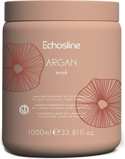 Echos Line Mască de Păr cu Argan pentru Hidratare cu Ulei de Argan 1000ml