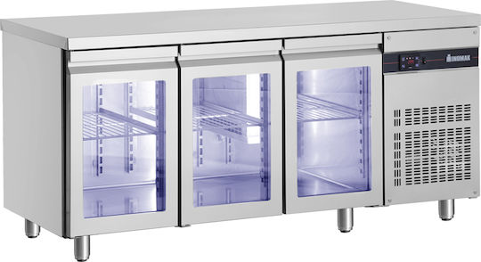 Inomak Английски превод: Stainless Steel Refrigerator Counter 421лт with Drawer and Cooling Machine L179xW70xH93см