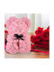 Bear of Artificial Roses Pink 40cm in Box