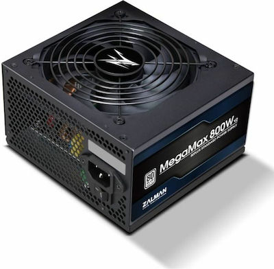 Zalman MegaMax ZM700TXII 800W Black Computer Power Supply Full Wired 80 Plus Standard