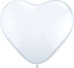 Σετ 100 Μπαλόνια Latex Λευκά Καρδιές