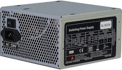 Inter-Tech SL-500K 500W Gray Computer Power Supply Full Wired