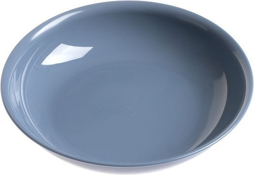 Plate Soup Plastic Blue with Diameter 20.4cm