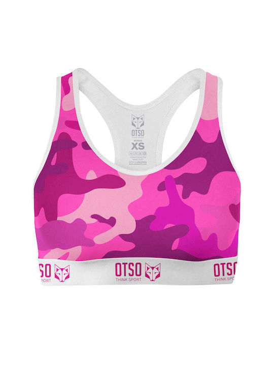 Otso Women's Sports Bra without Padding Camo Pink