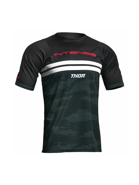 Thor Herren Kurze Ärmel Fahrradtrikot Berg Fahrrad Schwarz