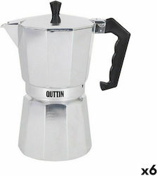 Quttin Espresso-Kanne 6 Cups Silber