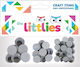 The Littlies Мъниста с очи Бели 48бр