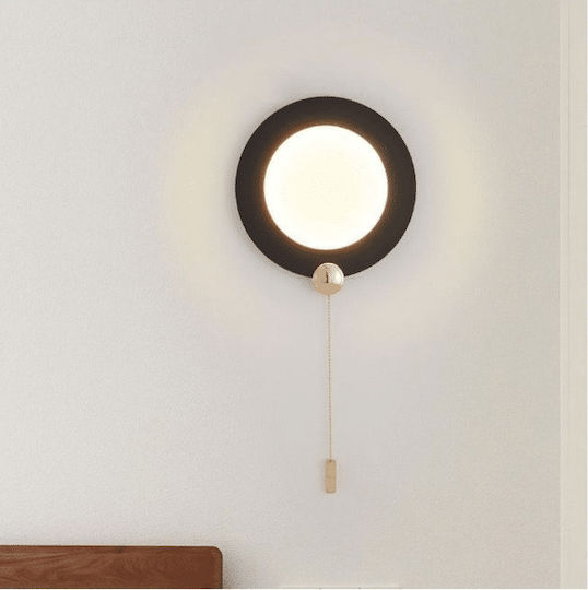 ForHome Modern Lumină de Perete și Comutator Negru 22.5cm