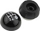 Leather Luxe Shift Knob Luxe for Fiat 500 Black
