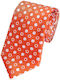 Herren Krawatte Seide Monochrom in Orange Farbe